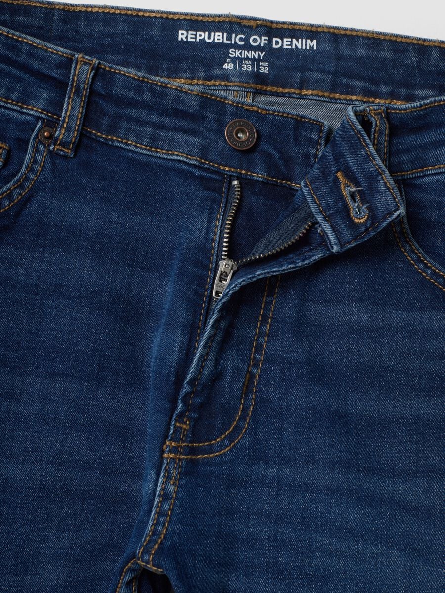 Blue stretch-cotton denim skinny-fit jeans_2