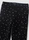 Schwarze Flare-Hose aus Stretch-Baumwolle mit Sternmuster f&uuml;r M&auml;dchen_2