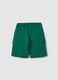 Green shorts in pure cotton_1