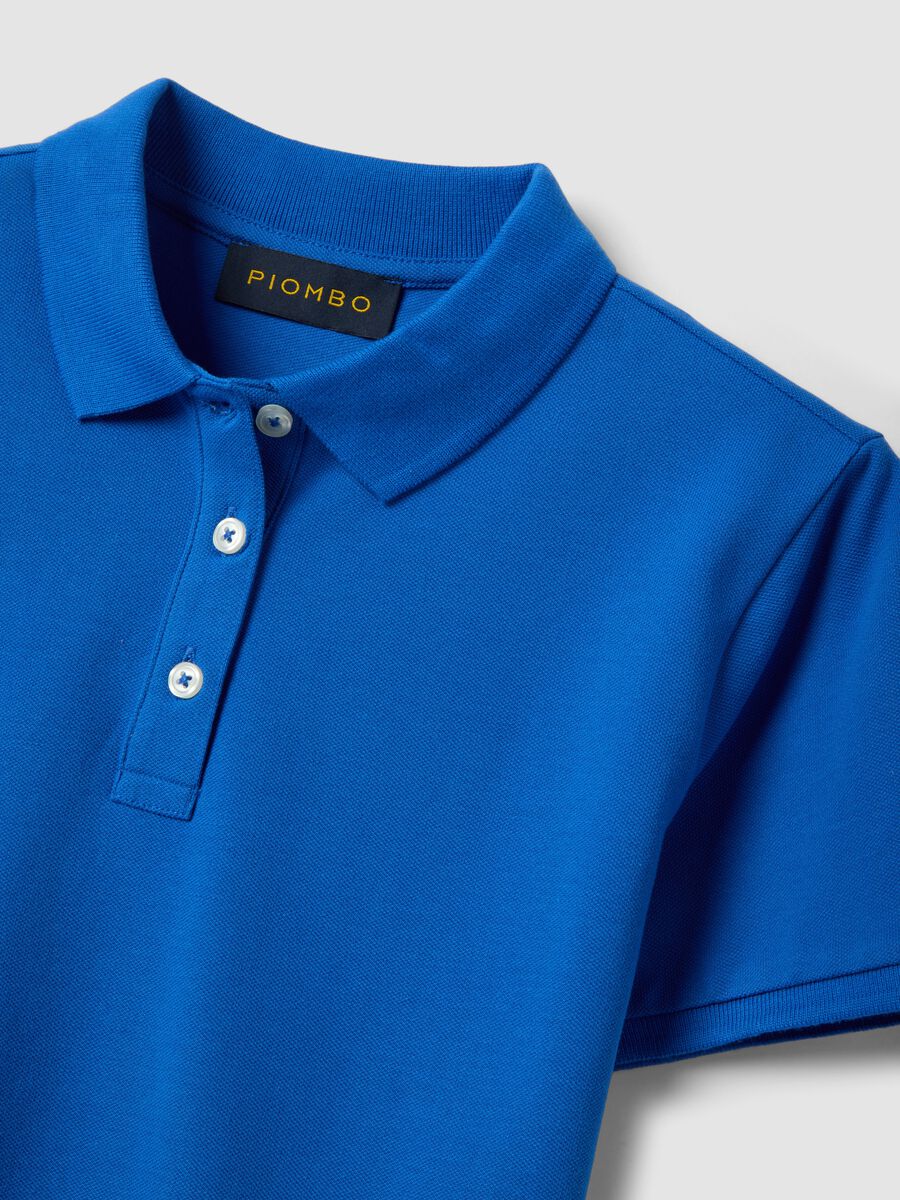 Blue Regular Fit Organic Cotton Polo Shirt_5