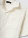 White short-sleeve pure cotton shirt_1