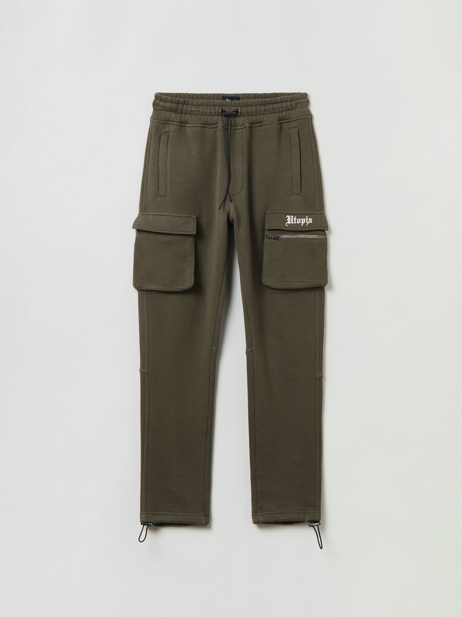 Military Green Cargo Joggers_5