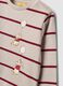 Beige pure organic cotton striped pyjamas with Winnie the Pooh embroidery_2
