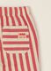 Multicolour striped pure cotton baby trousers, regular fit_1