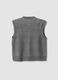 Grey stretch wool crew-neck gilet_6