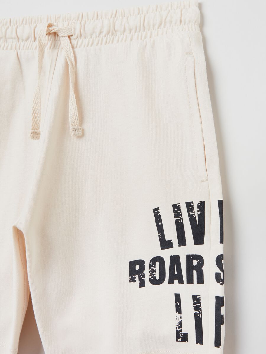 Short with drawstring and lettering print_2