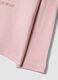 Pink organic cotton T-shirt with puppy print for girls_3