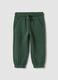 Pantaloni jogger verdi in puro cotone organico_0
