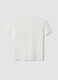 Wei&szlig;es Pyjama-T-Shirt aus Bio-Baumwolle mit Frontprint_6