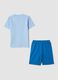Hellblauer Kinderpyjama aus reiner Bio-Baumwolle, Regular Fit_1