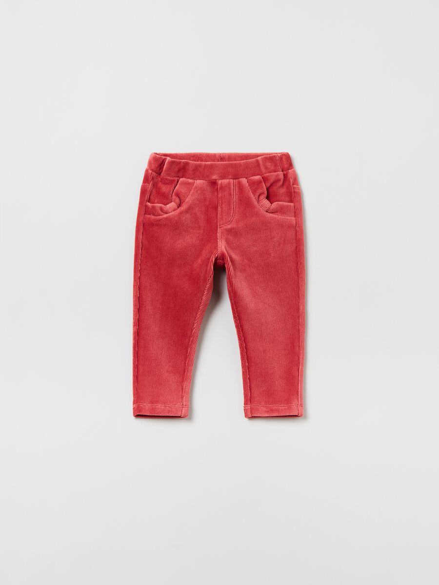 Chenille ribbed trousers_0