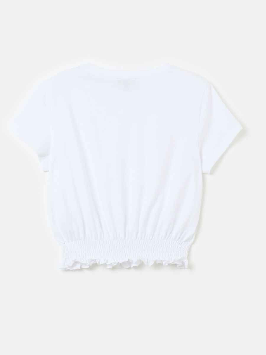 Camiseta de algodón con bajo elástico_1