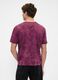 Purple short sleeve cotton T-shirt_1