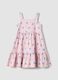 Girls&rsquo; pink pure cotton polka-dot dress, regular fit_0