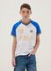 Kids&rsquo; Italy White and Sky-Blue Oversized Fit T-shirt_0