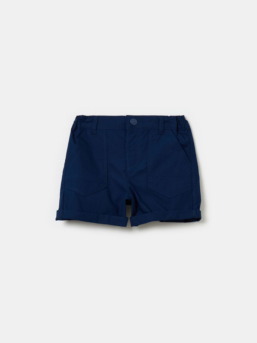 Poplin shorts with pockets_0