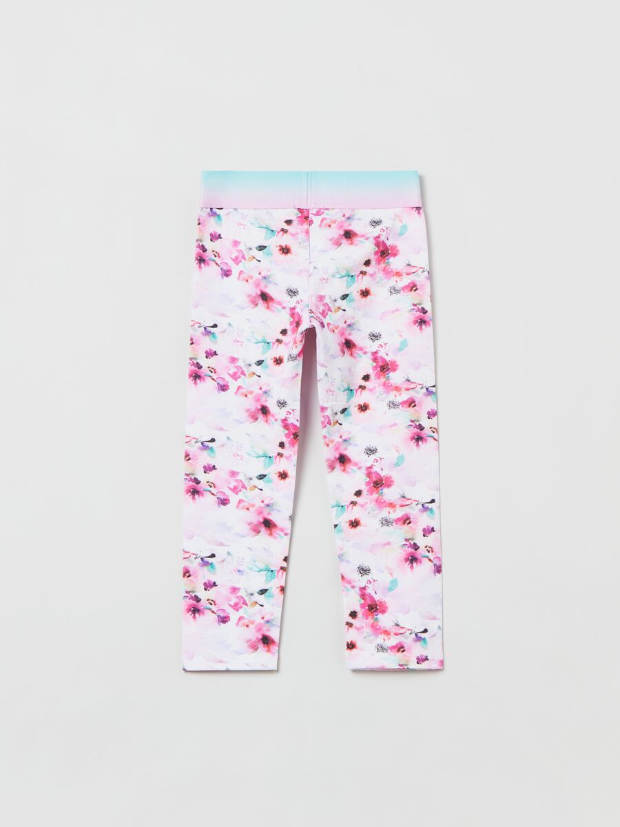 Leggings with floral print_1