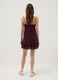 Violettes Minikleid mit Volants und tiefem Ausschnitt_3