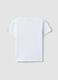Weisses T-Shirt aus reiner Baumwolle mit bestickten Blumen_4