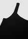 Black pure cotton tank top regular fit with wide shoulder_1