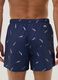 Blaue Boxer-Badeshorts mit Allover-Print_2