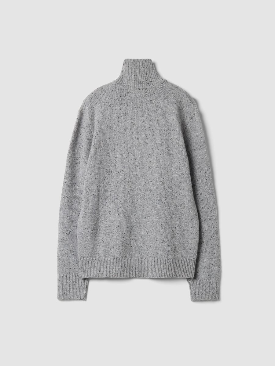 Grey cotton-wool blend half-zip jumper_6