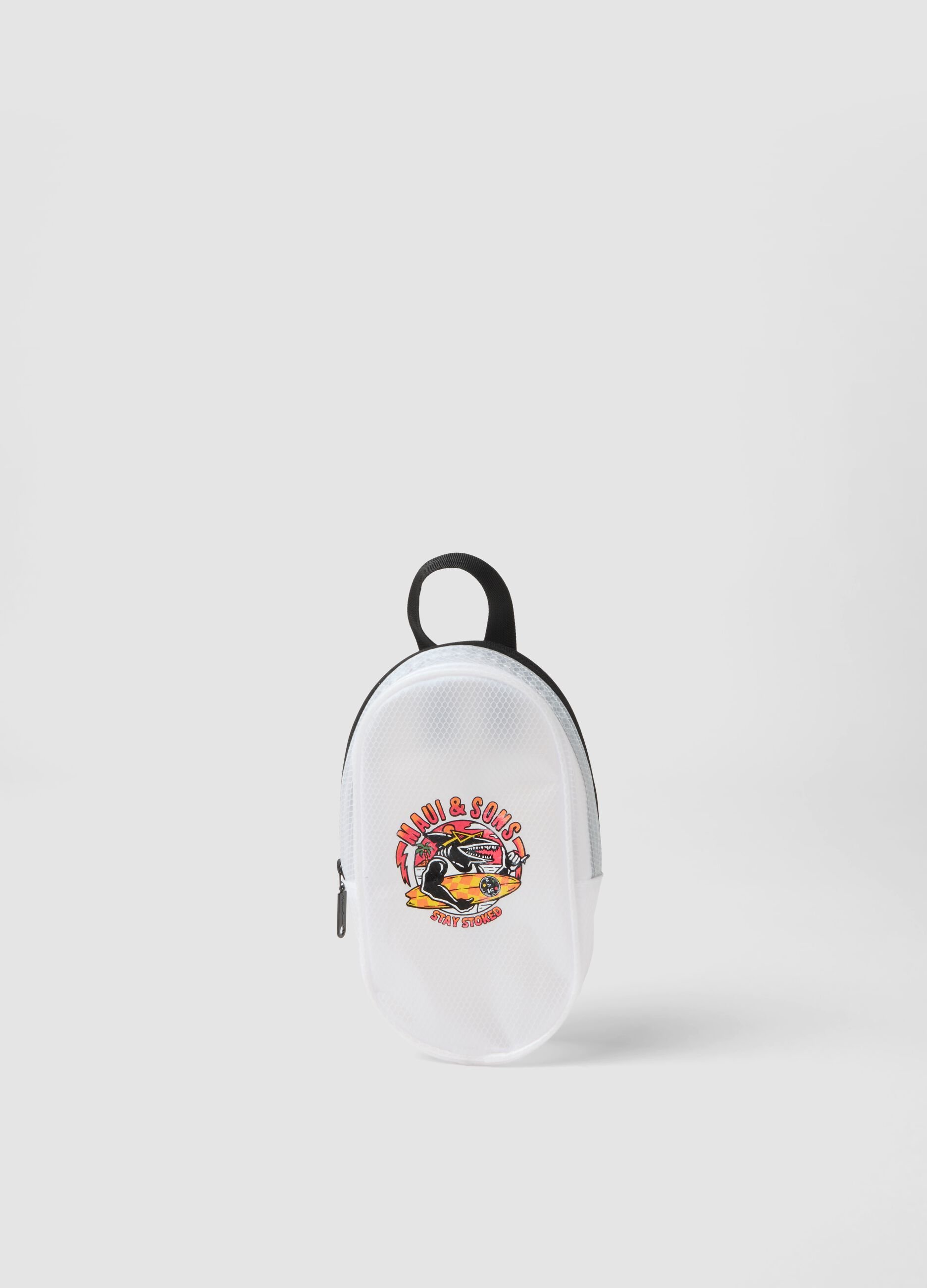 Transparente Bademodentasche mit Reissverschluss