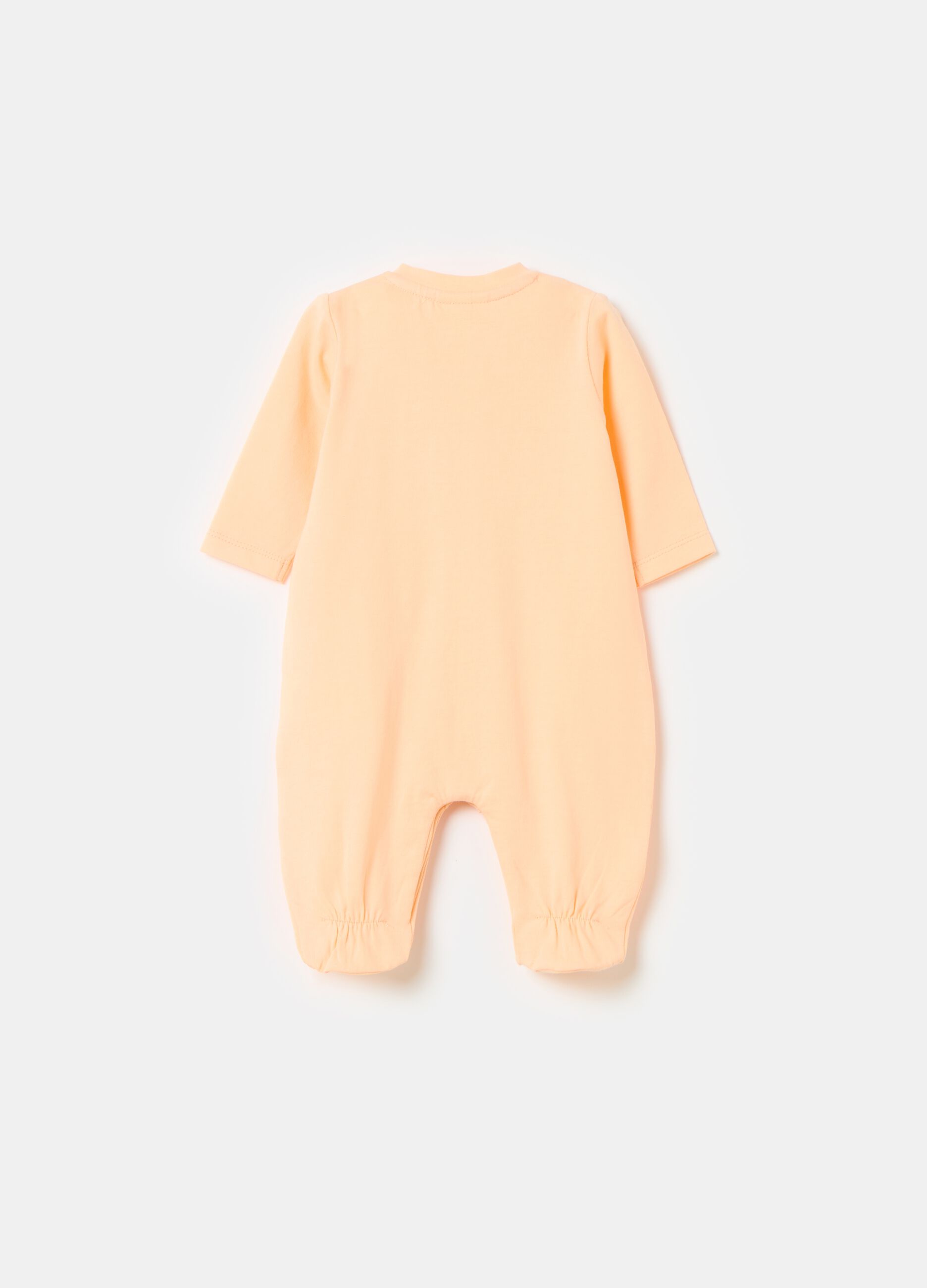 Organic cotton onesie with feet and frills