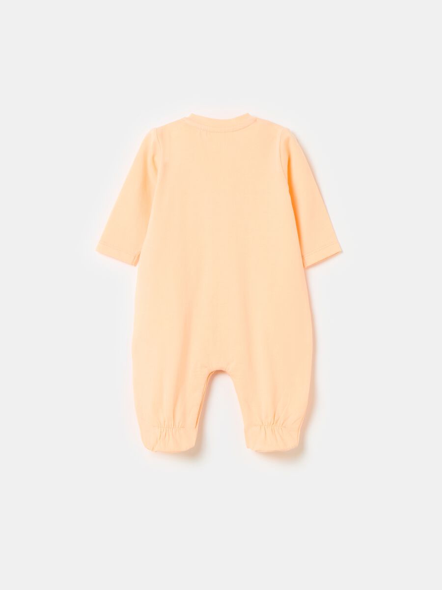 Organic cotton onesie with feet and frills_1