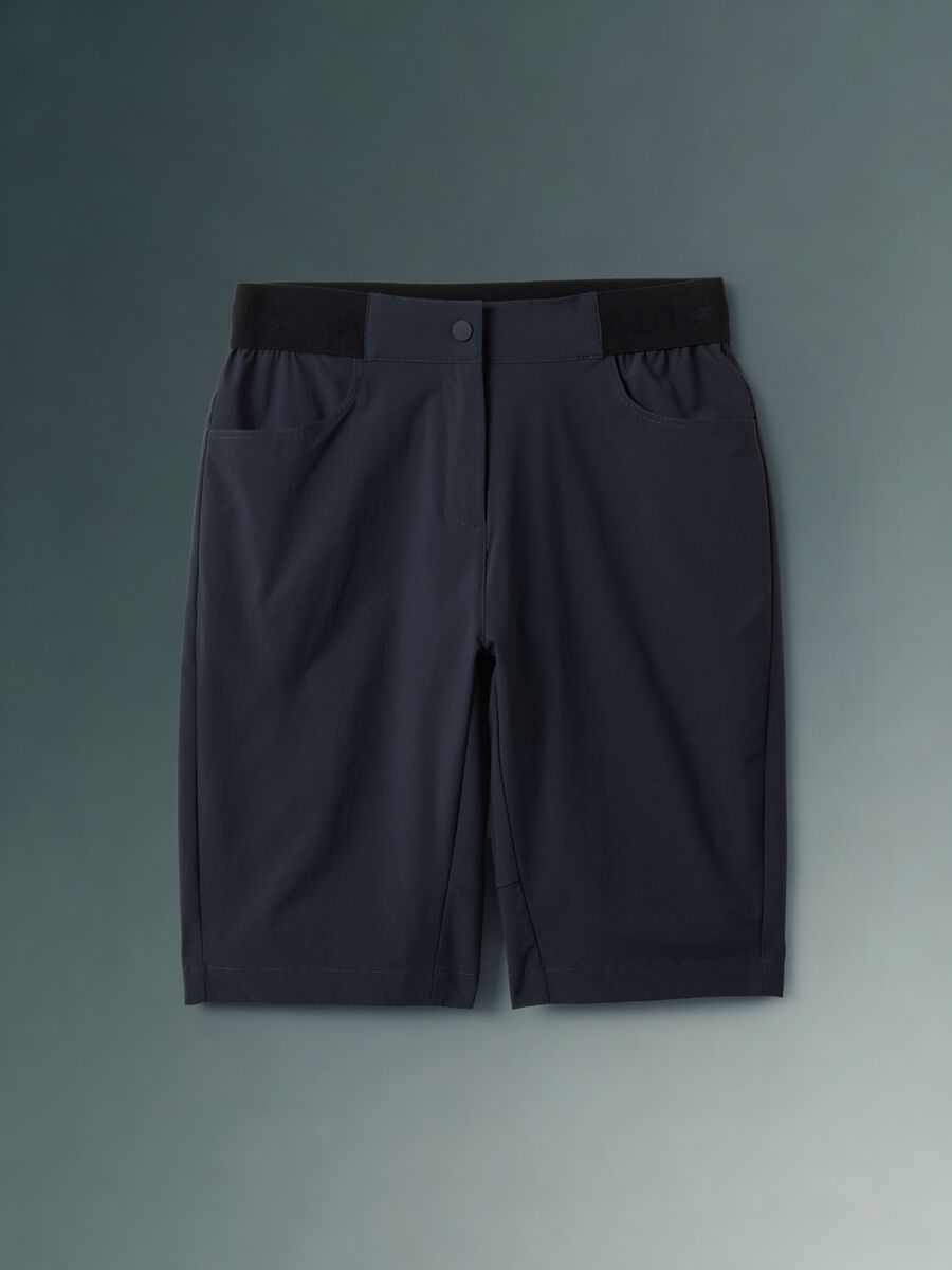 Black ALTAVIA BIKE technical shorts in stretch fabric_4