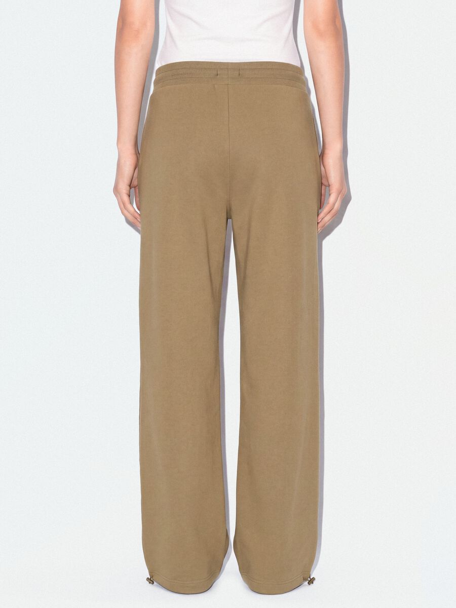 Beige cotton-blend baggy-fit jogger trousers_2