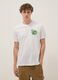 Wei&szlig;es T-Shirt aus reiner Baumwolle mit Paul-Frank-Print, Regular Fit_0