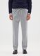 Grey Slim Fit Houndstooth Trousers_1