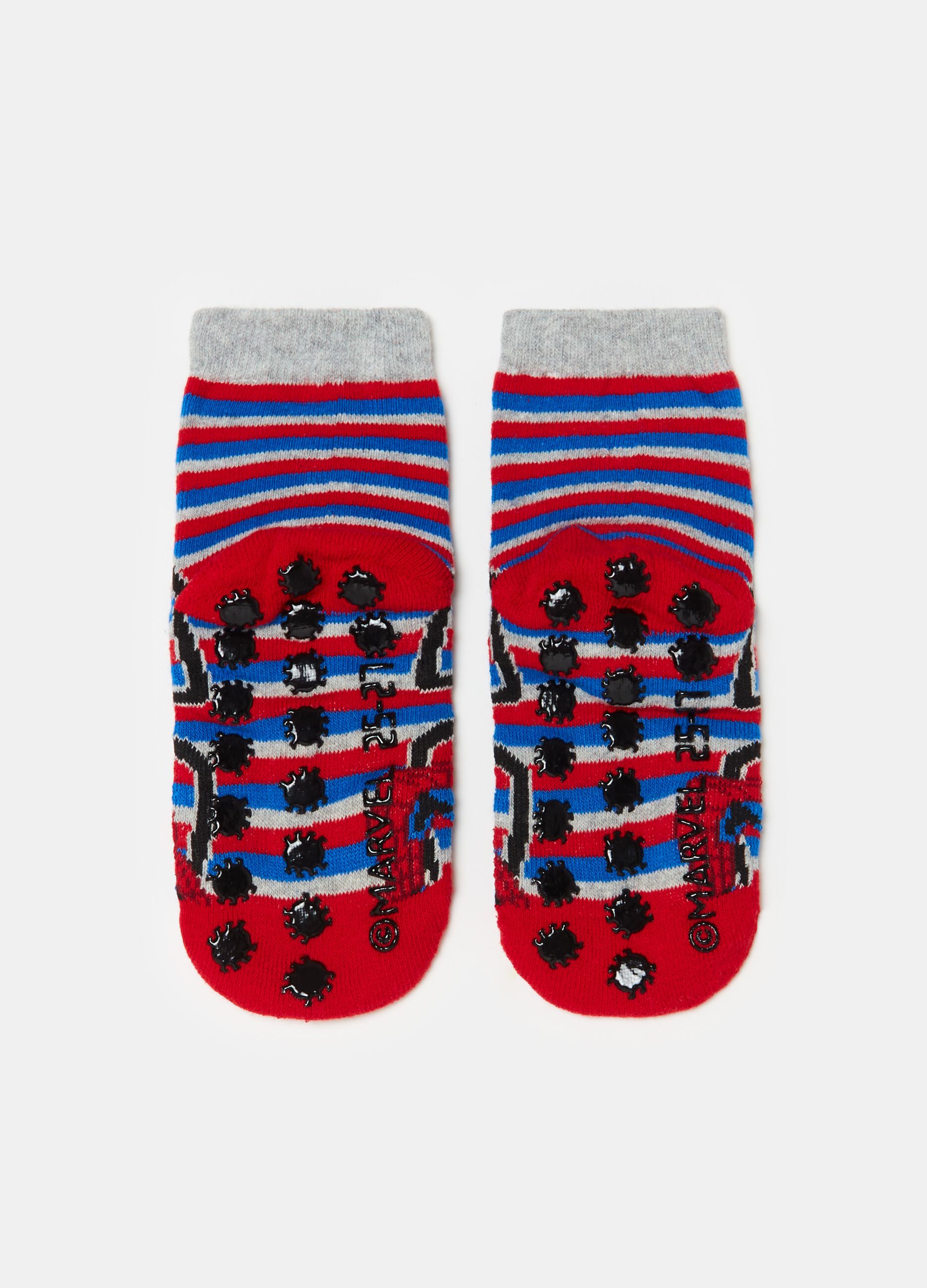 Slipper socks with Spider-Man design