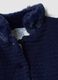 Cappotto blu notte imbottito con collo regular fit con collo effetto peluche_3