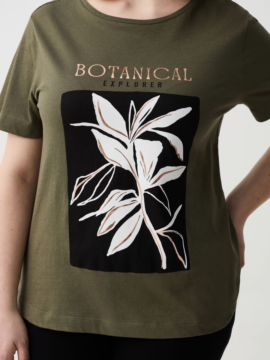 Camiseta de algodón orgánico con estampado Curvy_1