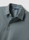 Grey pure cotton slim-fit short-sleeve polo_1