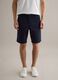 Blue stretch cotton chino shorts, regular fit_1