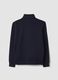 Blue cotton-blend half-zip crew-neck sweatshirt_6