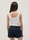 Girls&rsquo; white fitted stretch-cotton bodysuit_1