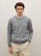 Grey crew neck pullover in pure cashmere, regular fit_2