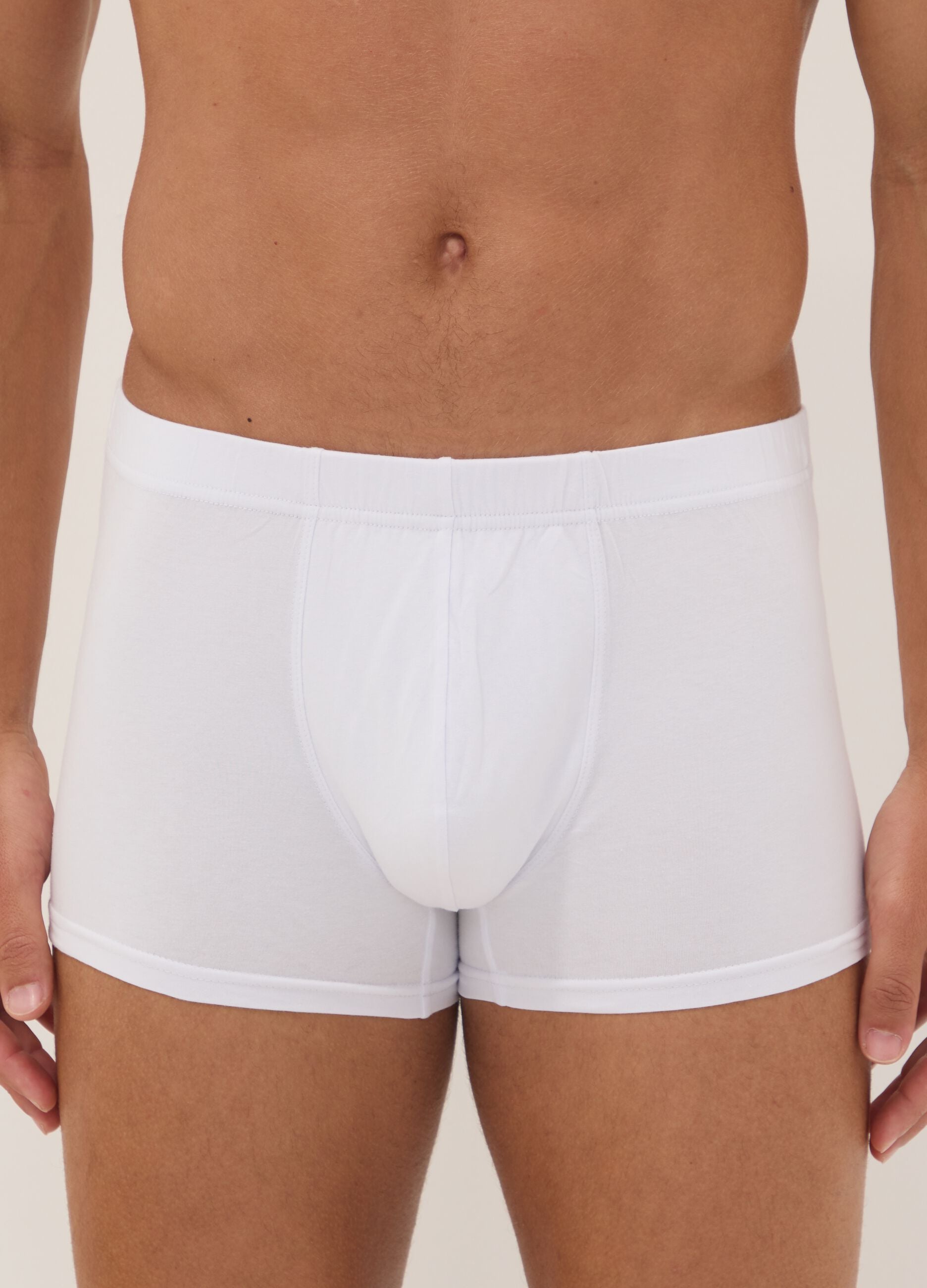 5er-Pack weisse Boxer aus Bio-Baumwolle