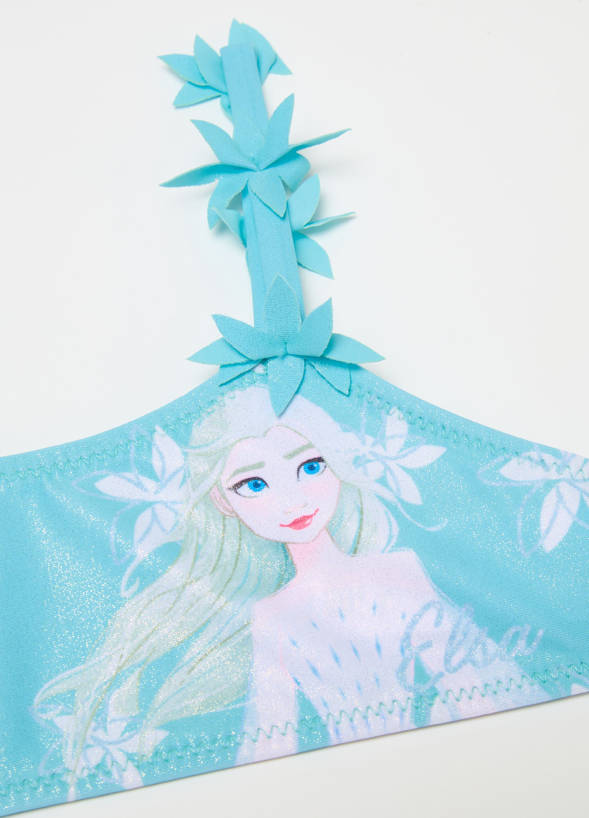 Bikini stampa Elsa con fiori applicati