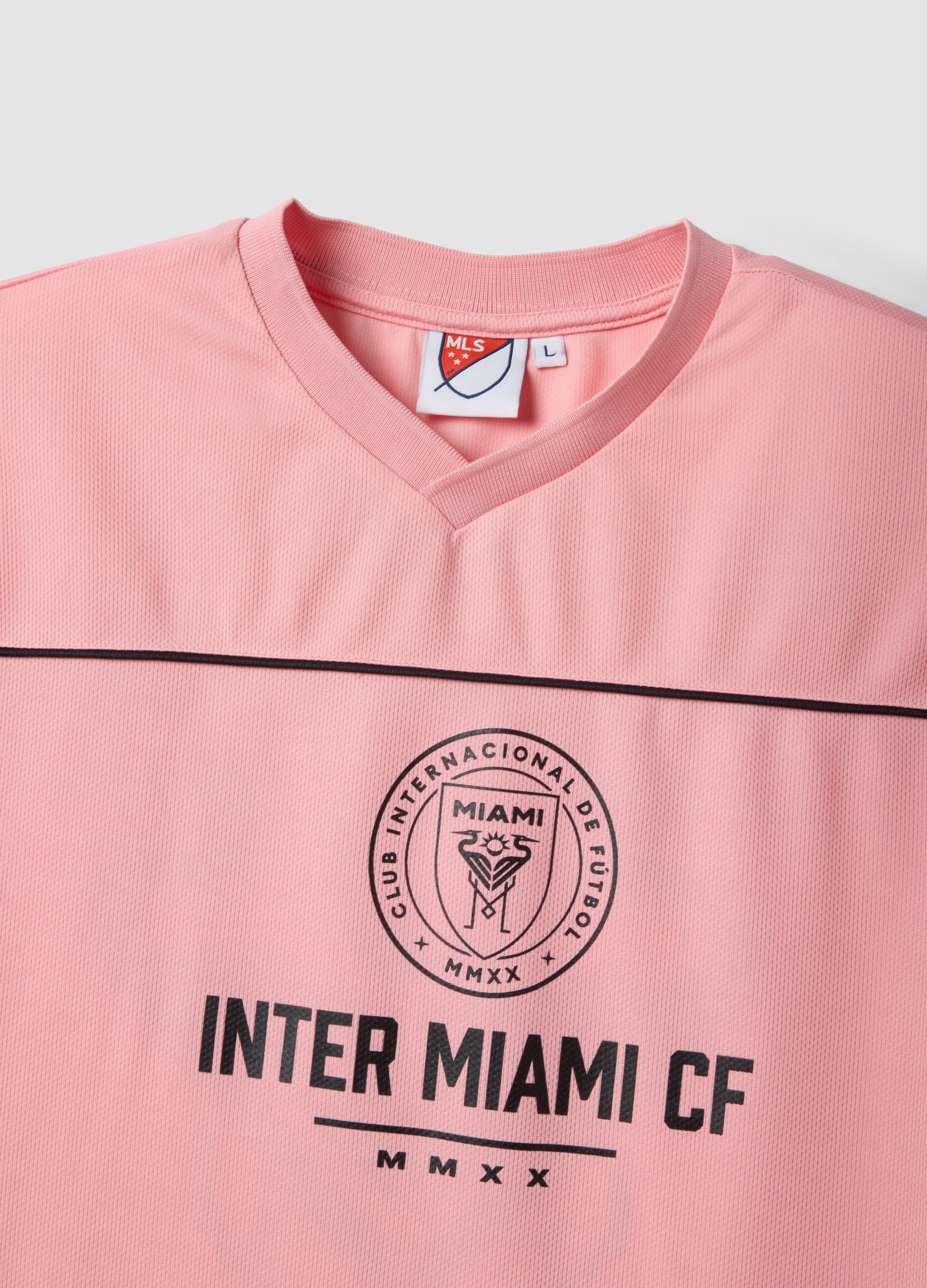 Inter Miami CF regular fit pink pure cotton T-shirt