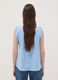 Blusa azul-celeste em algod&atilde;o puro com bordados florais, corte regular_3