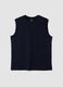 Blue pure cotton vest_4