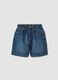 Blue denim cotton-blend boys&rsquo; shorts, regular fit_0