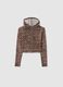 M&auml;dchen-Sweatshirt aus braunem Stretchstoff im Regular Fit_3