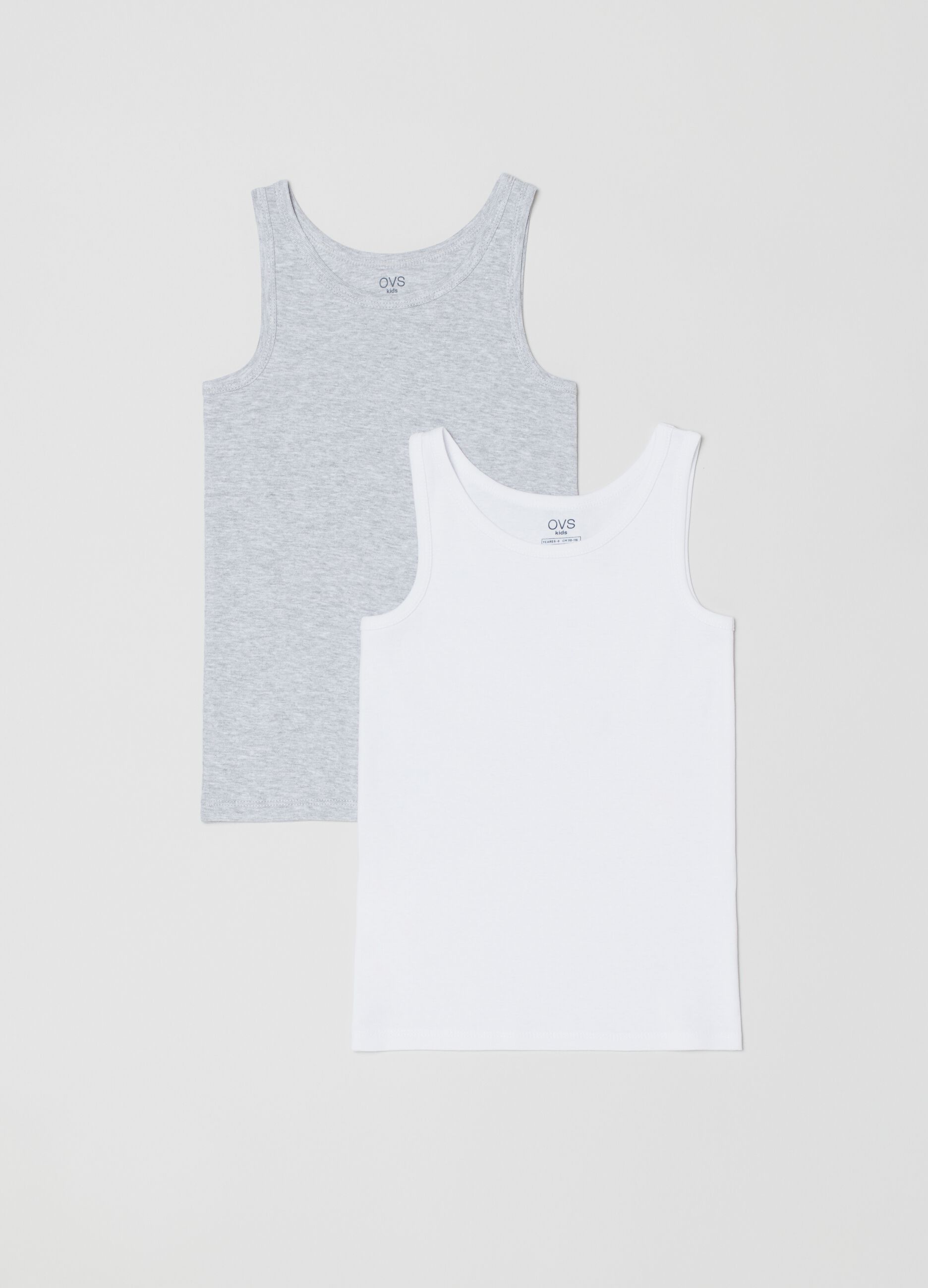 Two-pack racer back vests with round neck_0