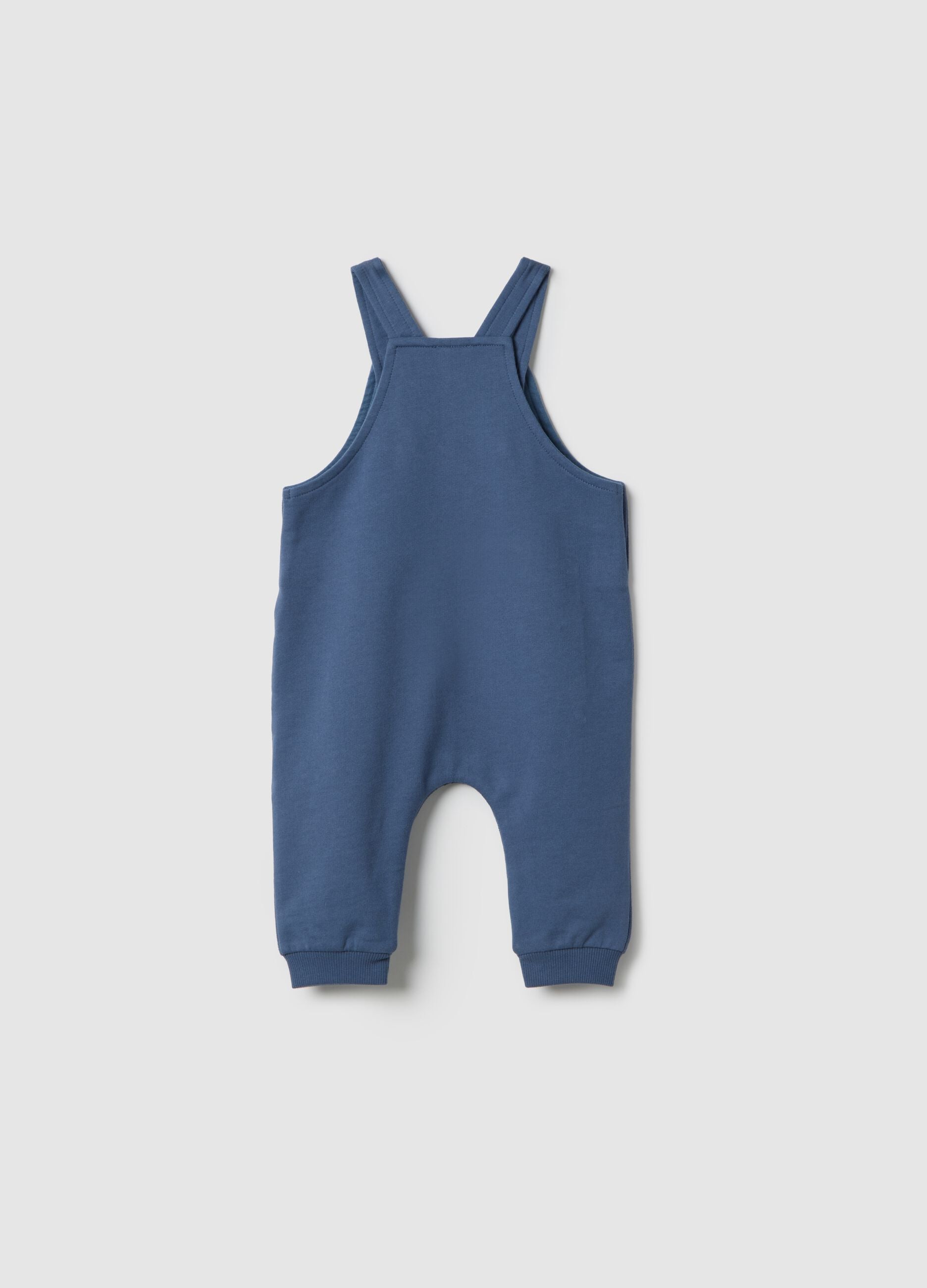 Baby blue pure cotton dungarees regular fit